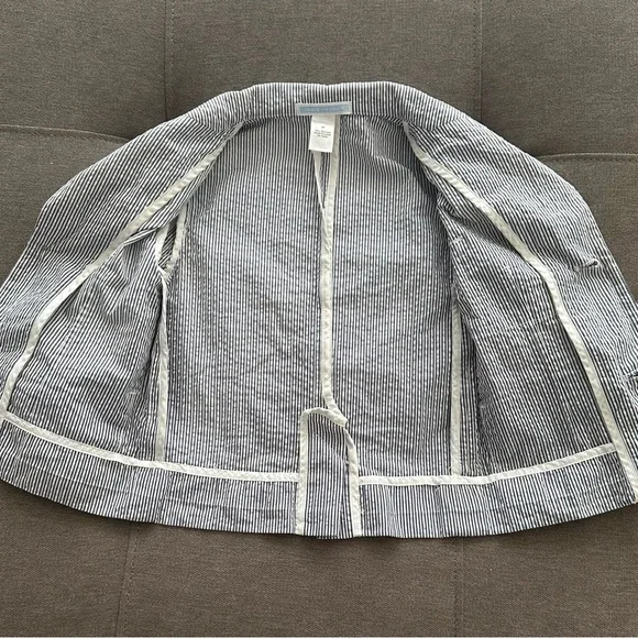 Janie and Jack Stripe Seersucker Suit Blazer - Picture 4 of 5